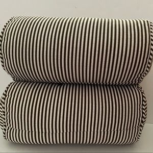 Two Custom Made Bolster Pillows Professional Upholstery